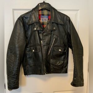 VINTAGE 1960s British Cycle Leathers Jacket